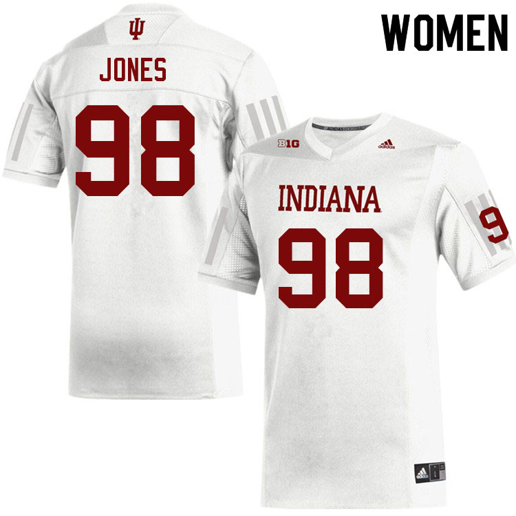 Women #98 Cooper Jones Layne Indiana Hoosiers College Football Jerseys Sale-White
